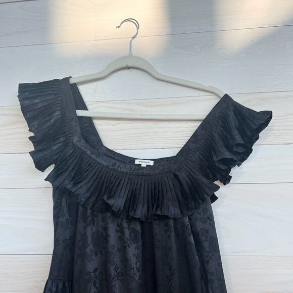 Black Manoush Floral Mini Dress NWOT - Picture 5 of 7